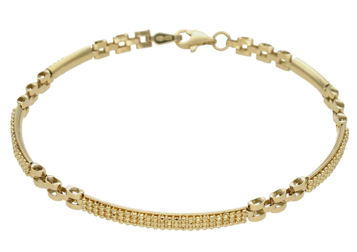 Bransoletka złota 333 z prostych elementów BR 6810 333. Złota bransoletka damska. Złota bransoletka klasyczna. Złota bransoletka idealna na każdą okazję. Bransoletka złota proste elementy (1).jpg